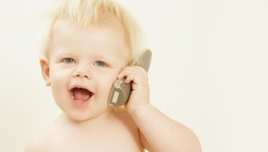 Baby with phone